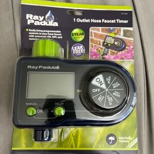 NIP Ray Padula 1 Outlet Hose Faucet Timer